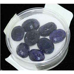 NATURAL BLUE SAPPHIRE - 8 PIECES 72CT