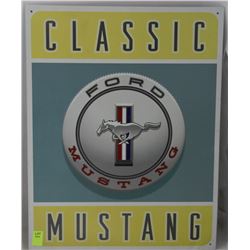 CLASSIC FORD MUSTANG TIN SIGN
