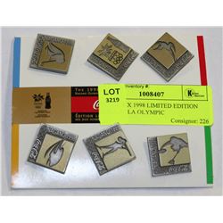 SET OF SIX 1998 LIMITED EDITION COCA-COLA OLYMPIC