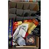 Image 1 : BOX OF ASSORTED BAR COLLECTIBLES INCLUDING GLASSES,