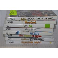 BUNDLE OF 8 WII GAMES