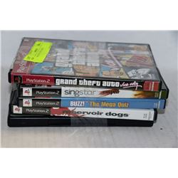 BUNDLE OF 5 PS2 GAMES
