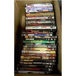 BOX W/OVER 30 DVD MOVIES