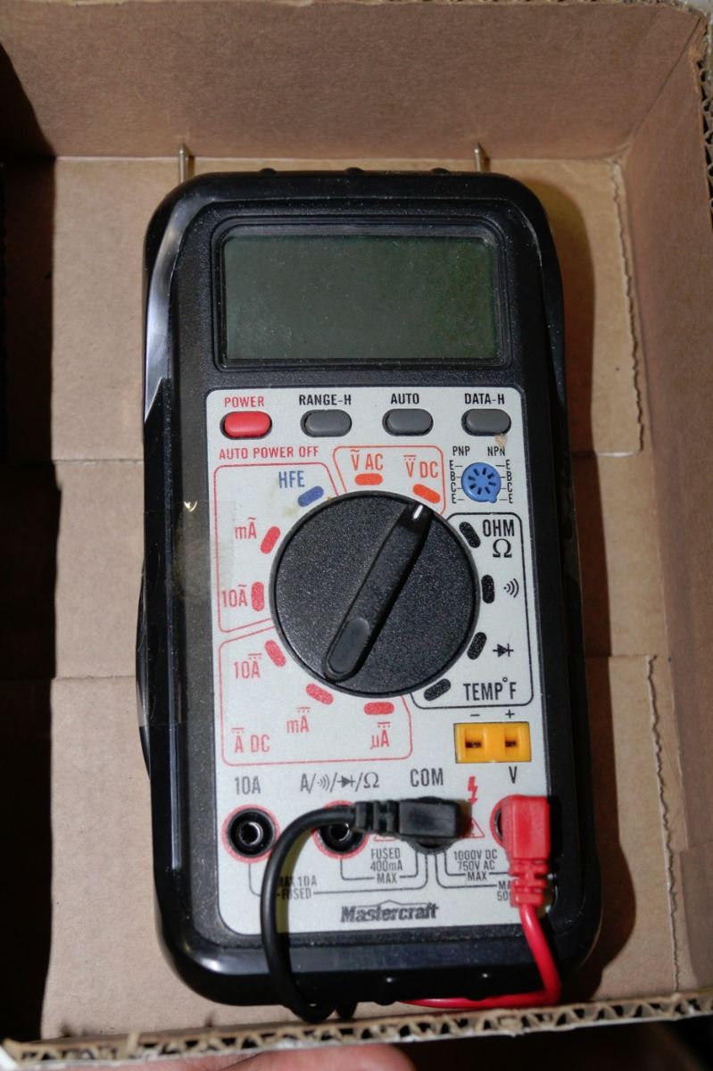 BOX W/MASTERCRAFT MULTIMETER