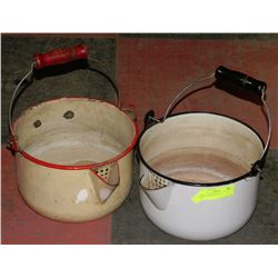 PAIR OF VINTAGE POTS