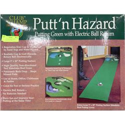 NEW PUTT'N HAZARD PUTTING GREEN WITH ELECTRIC