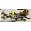 Image 1 : BRASS REINDEER W/ SLEIGH