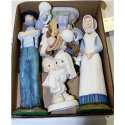 FLAT WITH PRECIOUS MOMENTS,ENESCO AND AMISH