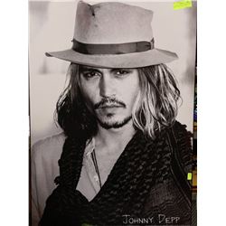 JOHNNY DEPP WALL PLAQUE - 24" X 34"
