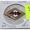 Image 1 : HITLER YOUTH PIN - MARKED RZM & BM 1/122