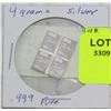 Image 1 : 4 GRAMS OF .999 PURE SILVER