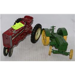 LOT OF TWO VINTAGE TRACTORS
