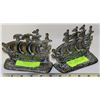 Image 1 : PAIR OF BRONZE SHIP BOOKENDS