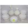 Image 1 : MILK GLASS DECANTER SET