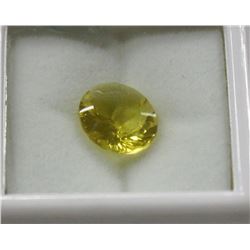 4.5CT 100% YELLOW OVAL NATURAL MYSTIC TOPAZ