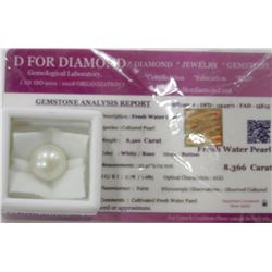 8.366CT FRESH WATER PEARL WITH COA