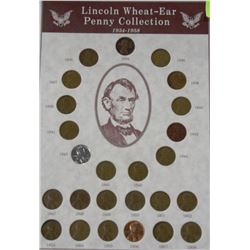 LINCOLN WHEAT-EAR PENNY COLLECTION *COMPLETE*