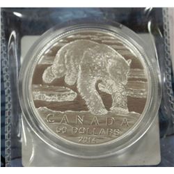RCM FINE SILVER $50 POLAR BEAR COIN
