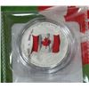 Image 1 : RCM 2015 CANADA FINE SILVER $25 COIN WITH COLORED