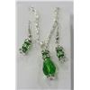 Image 1 : HAND SET CRYSTAL EARRINGS & PENDANT SET