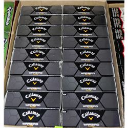 FLAT OF 18 PACKS OF RECLAIMED COLF BALLS