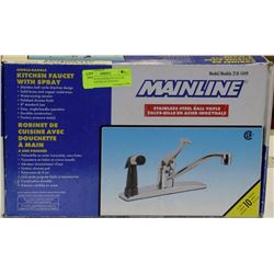 MAINLINE WASHERLESS FAUCET KIT WITH HOSE EXTENSION