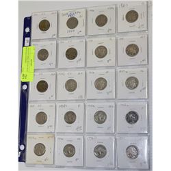 1910-1937 MISC.SET OF 20 OLD USA BUFFALO INDIAN