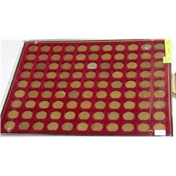 COIN TRAY FULL OF OLD CANADA 1 CENT COINS