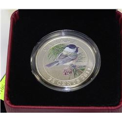 2011 COLOURED RCM ISSUED BLACK CAPPED CHICKADEE