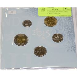 2015 RCM ISSUED UNCIRCULATED COIN SET WITH SPECIAL
