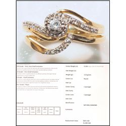 #1-10K GOLD DIAMOND RING SET