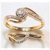 Image 3 : #1-10K GOLD DIAMOND RING SET