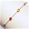 Image 3 : #2-14K GOLD SAPPHIRE(3.0CT)BRACELET