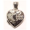 Image 4 : #13-10K GOLD "I LOVE YOU" HEART SHAPED LOCKET