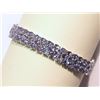 Image 4 : #25-STERLING SILVER TANZANITE BRACELET