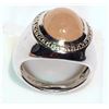 Image 3 : #27-STERLING SILVER MORGANITE RING