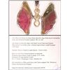 Image 1 : #36-14KGOLD WATERMELON TOURMALINE BUTTERFLY