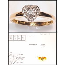 #41-10K GOLD DIAMOND (0.17CT) RING