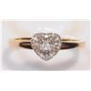 Image 2 : #41-10K GOLD DIAMOND (0.17CT) RING