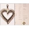 Image 1 : #43-STERLING SILVER BLACK & WHITE DIAMOND HEART