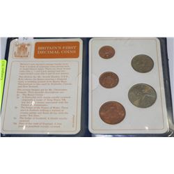 1968 RCM SET OF 5 GREAT BRITAIN COINS