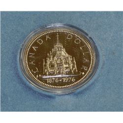 1876-1976 SILVER RCM ISSUED LIBRARY OF PARLIAMENT