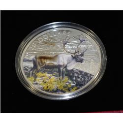 2014 FINE SILVER RCM ISSUED $20 THE CARIBOU COIN