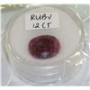 Image 1 : GENUINE 12CT RED RUBY GEMSTONE