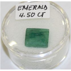 GENUINE 4.5CT GREEN EMERALD GEMSTONE