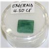 Image 1 : GENUINE 4.5CT GREEN EMERALD GEMSTONE