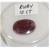 Image 1 : GENUINE 10CT RED RUBY GEMSTONE