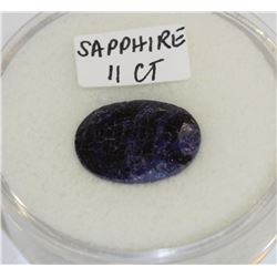 GENUINE 11CT BLUE SAPPHIRE GEMSTONE