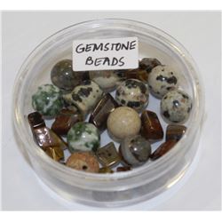 CONTAINER OF ASST GENUINE GEMSTONE BEADS