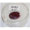 Image 1 : GENUINE 13CT RED RUBY GEMSTONE
